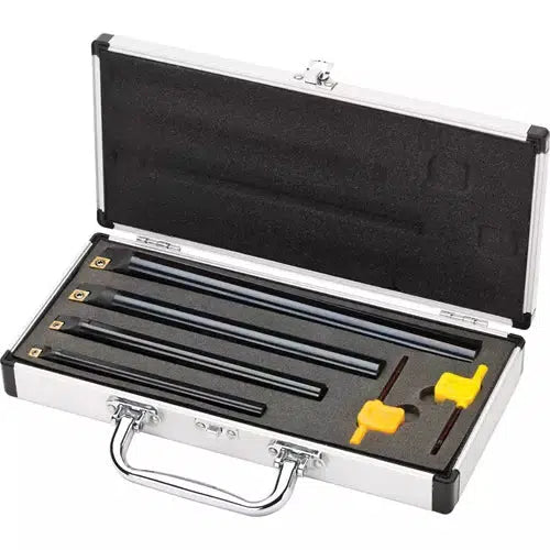 Grizzly T10439 - Carbide Insert CCMT Boring Bar Set, 4 pc.