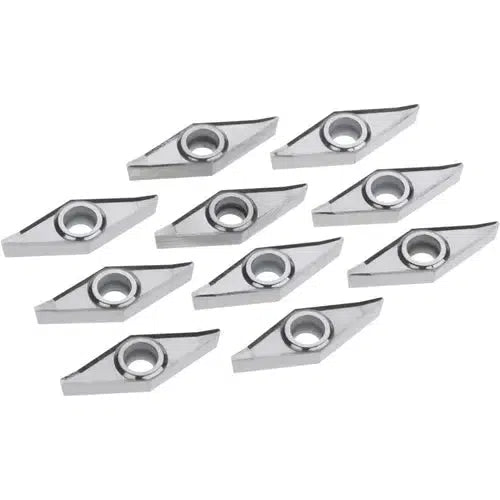 Grizzly T10451 - 10 Inserts for Aluminum for T10372, T10447, T10448, T10449 and T10450