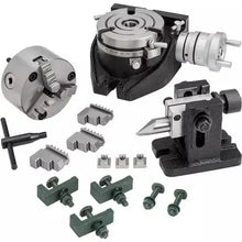 Load image into Gallery viewer, Grizzly T1190 - 4-3/8&quot; Rotary Table with Tailstock and Chuck