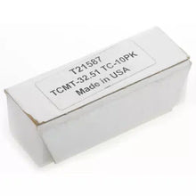 Load image into Gallery viewer, Grizzly T21587 - 60 TiN Coated Carbide Inserts w/ Chip Breaker - TCMT-32.51, 10 Pack