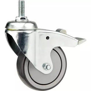 Grizzly T21632 - 4" Post Mount Swivel Caster with Brake