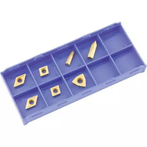 Grizzly T23905 - K20 TiN Insert Set (7) for T10294 - Cast-Iron