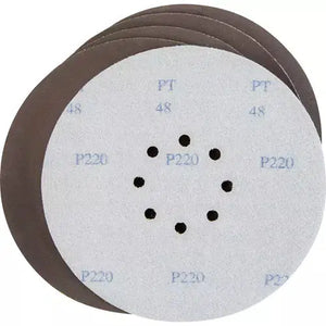 Grizzly T30679 - 8-7/8" A/O Drywall Sanding Disc, 220 Grit H&L 8 Hole, 5 pk.