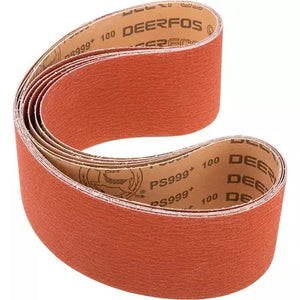 Grizzly T31812 - 4" x 48" Ceramic Sanding Belt 100 grit, 5 Pk.