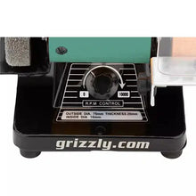 Load image into Gallery viewer, Grizzly T32002 - 1/4 HP Variable-Speed Mini Benchtop Grinder/Buffer with Rotary Shaft