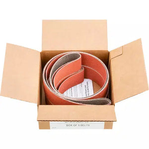 Grizzly T32051 - 2" x 72" Ceramic Sanding Belt, 80 Grit, 5 Pk.