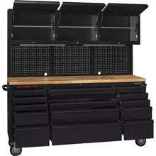 Load image into Gallery viewer, Grizzly T33276 - 72&quot; 15 Drawer &amp; Upper Cabinet Tool Chest