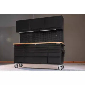 Grizzly T33276 - 72" 15 Drawer & Upper Cabinet Tool Chest