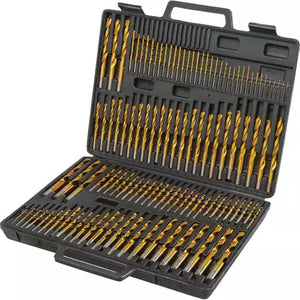 Grizzly T33688 - HSS Titanium 135 Degree Drill Bit Set, 115 Pc.