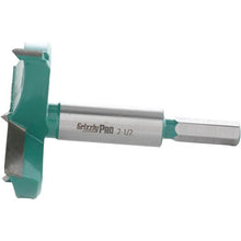 Load image into Gallery viewer, 2-1/2" Tungsten Carbide Hex Shank Forstner Bit