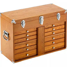 Load image into Gallery viewer, Grizzly T33819 - 23&quot; 9-Drawer Red Oak Tool Chest