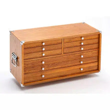 Load image into Gallery viewer, Grizzly T33967 - 23&quot; 9-Drawer Red Oak Chest of Drawers