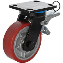 Load image into Gallery viewer, 6" Heavy-Duty Swivel Caster with Brake and Rotation Lock