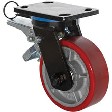 Load image into Gallery viewer, 6" Heavy-Duty Swivel Caster with Brake and Rotation Lock