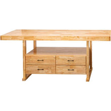 Load image into Gallery viewer, 84" 4-Drawer Butcher Block Workbench