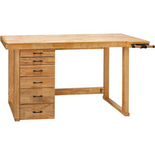 Load image into Gallery viewer, 72" 6-Drawer Butcher Block Workbench