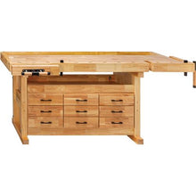 Load image into Gallery viewer, 80" 9-Drawer Euro-Style Butcher Block Workbench