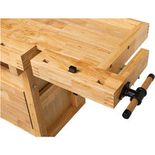 Load image into Gallery viewer, 80" Euro-Style Butcher Block Workbench w/ Cabinet