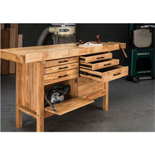 Load image into Gallery viewer, 66" 2 Cabinet/6 Drawer Butcher Block Workbench