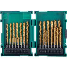 Load image into Gallery viewer, 29-PC M2 HSS TiN-Coated Quick Release Hex Shank Brad Point Bit Set