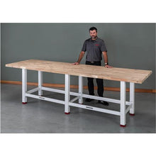 Load image into Gallery viewer, Acacia Butcher Block Workbench Top - Unfinished 1-3/4" x 36" x 120"