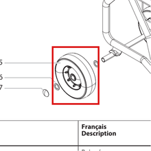 Load image into Gallery viewer, Titan 0278373 Wheel — item 5 on the Titan Impact 440 parts diagram