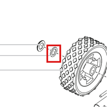 Load image into Gallery viewer, Titan 0294534 Wheel spacer — item 2 on the Titan Impact 440 parts diagram