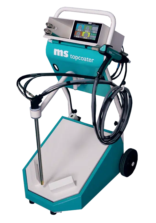 MS Powder MS Elite Cart Powder Spray System - Single Applicator, Vibratory Box Feed, w/ 6m Hose