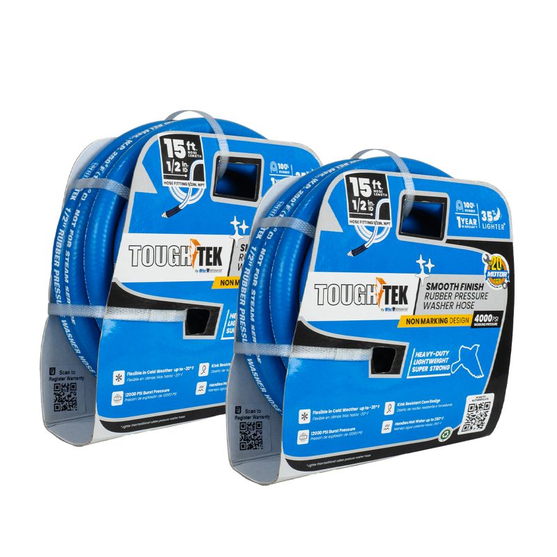 Blu Shield Tough Tek Rubber Pressure Washer Hose 1/2