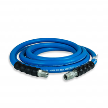 Load image into Gallery viewer, Blu Shield Tough Tek Rubber Pressure Washer Hose 1/2" X 15' (4000:16000 PSI) 2 Pack
