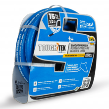 Load image into Gallery viewer, Tough-Tek Rubber Pressure Washing Hose 1/2" X 15'-Blue
