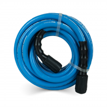 Load image into Gallery viewer, Tough-Tek Rubber Pressure Washing  Hose 1/4" X 25' with M22-BLUE