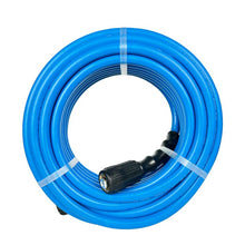 Load image into Gallery viewer, Tough-Tek Rubber Pressure Washing  Hose 1/4" X 25' with M22-BLUE