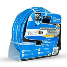 Load image into Gallery viewer, Tough-Tek Rubber Pressure Washing Hose 1/4" X 50' with M22 Coupler-BLUE