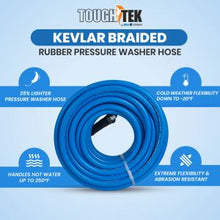 Load image into Gallery viewer, Tough-Tek Rubber Pressure Washing Hose 3/8" X 200'-BLUE
