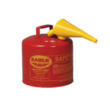 Load image into Gallery viewer, 5 Gallon Steel Safety Can for Flammables, Type I, Flame Arrester, Funnel, Red - UI50FS