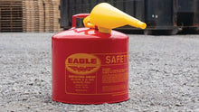Load image into Gallery viewer, 5 Gallon Steel Safety Can for Flammables, Type I, Flame Arrester, Funnel, Red - UI50FS