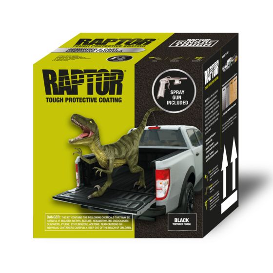 U-POL® 0820G National Rule Raptor Kit, 1 gal, Black, 125 sq-ft Coverage