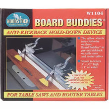 Load image into Gallery viewer, Board Buddies W1104 - Anti-Kickback Hold-Down Devices For Table Saws - Yellow