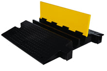 Load image into Gallery viewer, 2-Channel Yellow Jacket® Extreme Heavy-Duty Cable Protector for 3.75" Lines - YJ2-400-Y/B