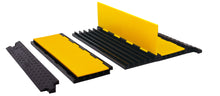 Load image into Gallery viewer, 5-Channel Yellow Jacket® Heavy-Duty Cable Protector AMS® System AMS® System - YJ5-125-AMS-Y/B