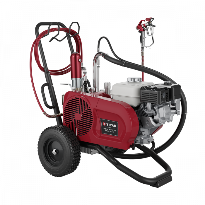 Titan PowrTwin 4900 Plus 3300 PSI @ 1.50 GPM Gas Airless Paint Sprayer - Cart