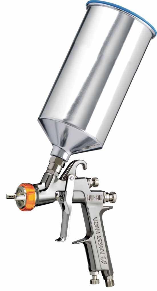 IWATA LPH400-144LVX HVLP Gravity Feed Spray Gun w/ PCG10EM 1000ML Aluminum Cup