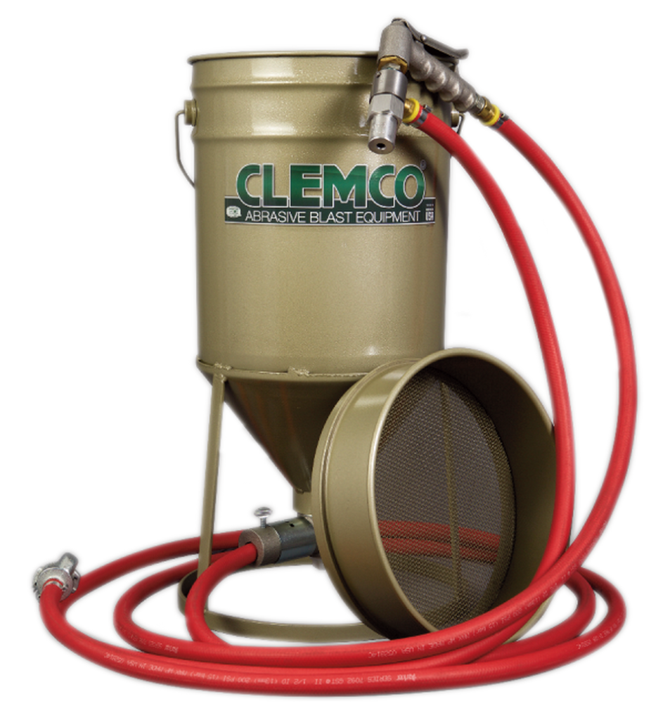 CLEMCO SG-300 Portable Suction Blast Gun w/ Hopper