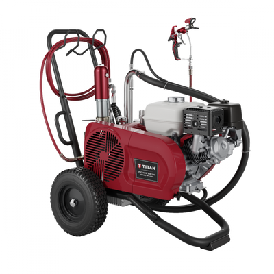 Titan PowrTwin 8900 Plus 3300 PSI @ 2.50 GPM Gas Powered Airless Paint Sprayer - Cart