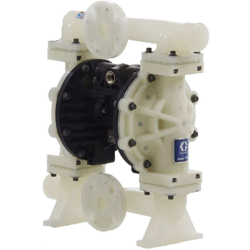 Graco Husky 1050 PP (NPT) Pump, Center Flange, PP Center Section, PP Seats, SP Balls & SP Diaphragm