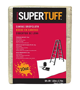 Trimaco SuperTuff™ Canvas Drop Cloths - 10oz. (12/Pack)