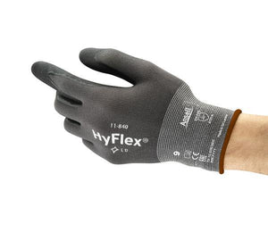 Ansell HyFlex 11-840 Nylon Nitrile-Coated General Purpose Gloves - 12Pr/Pk