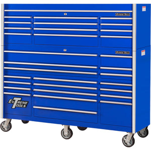 Extreme Tools® RX Professional Series 72" 12 Drawer Top Chest & 19 Drawer Roller Cabinet  Combo