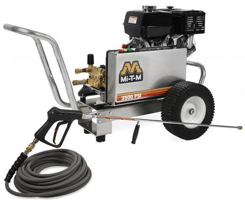 Mi-T-M Job Pro® (CBA) Aluminum Series Power Washer - 4000 PSI @ 3.4 GPM, AR Pump, Belt Drive, Honda Engine